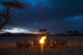 Kati Kati Tented Camp Evening Campfire