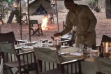 Dinner preparations at Chobe Under Canvas