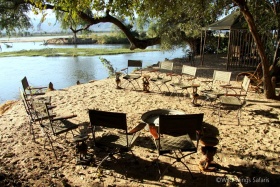 Goliath Safari Camp on banks of Zambezi
