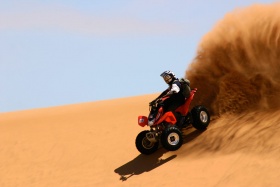Quad biking near Swakopmund