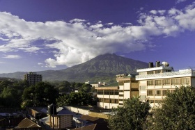 View of Arusha with Mt. Meru backdrop