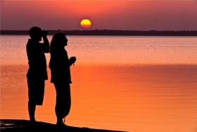 Unforgettable sunsets at thonga beach lodge